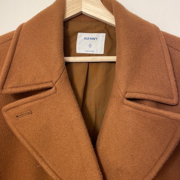 Mid Length Old Navy Brown Trench Coat - Picture 4 of 4